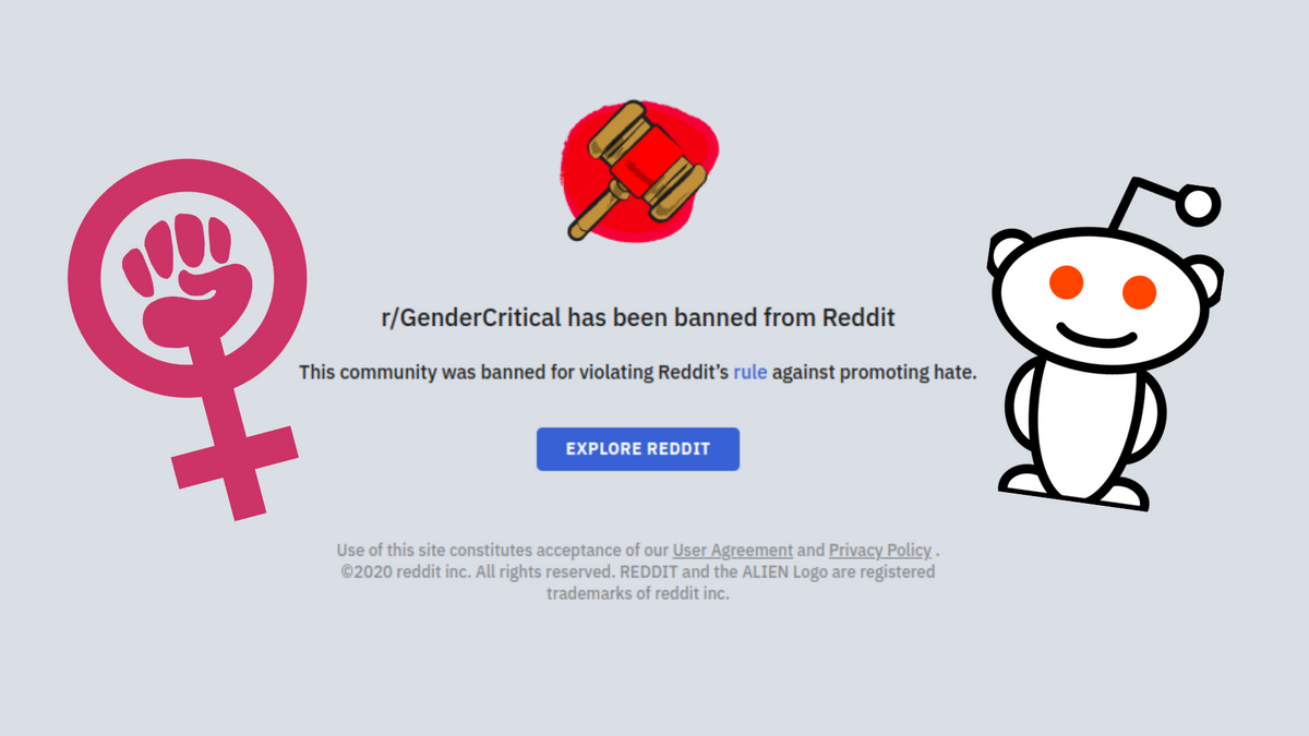 Reddit Bans Feminist Sub r/GenderCritical