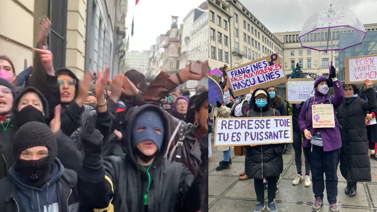 Anti-Sex Trade Protestors Beaten by Trans Activists in Brussels