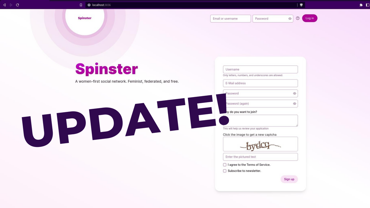 UI Update Coming to Spinster